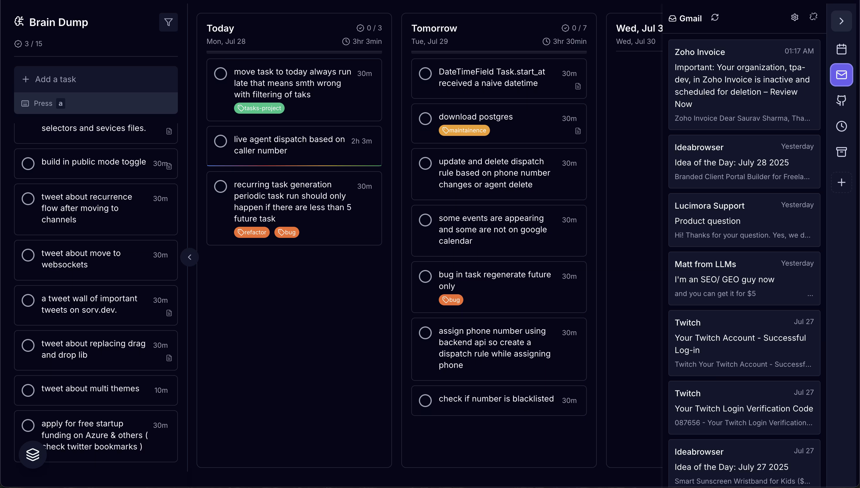 Lazy Planner preview